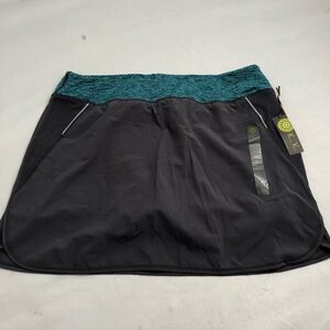 Kiwi Kate gray and teal athletic tennis golf running skort XL